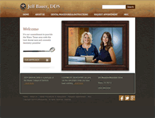 Tablet Screenshot of jeffbauerdds.com